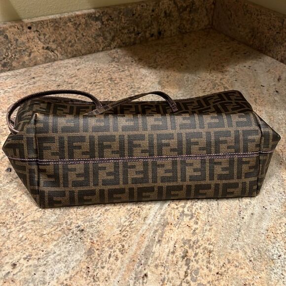 Fendi Roll Tote Zucca Coated Canvas Bag - Picture 11 of 16